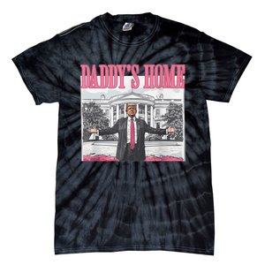 Funny Trump Pink Daddys Home  Trump 2024 Tie-Dye T-Shirt