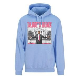 Funny Trump Pink Daddys Home  Trump 2024 Unisex Surf Hoodie