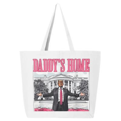 Funny Trump Pink Daddys Home  Trump 2024 25L Jumbo Tote