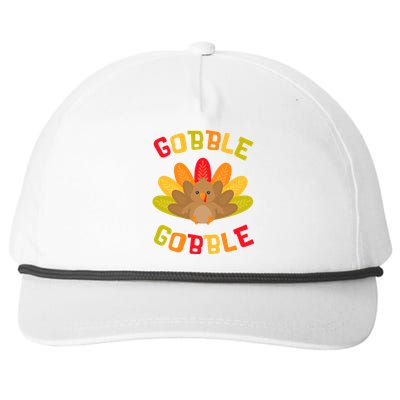 Funny Thanksgiving Party Turkey Gobble Me Swallow Me Snapback Five-Panel Rope Hat