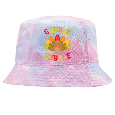 Funny Thanksgiving Party Turkey Gobble Me Swallow Me Tie-Dyed Bucket Hat