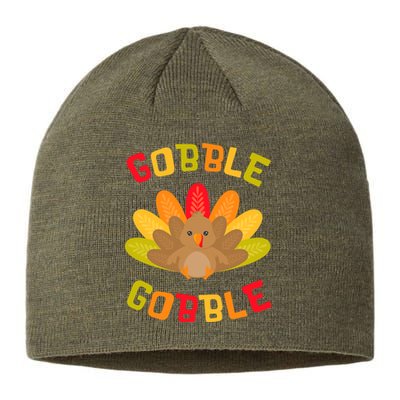 Funny Thanksgiving Party Turkey Gobble Me Swallow Me Sustainable Beanie