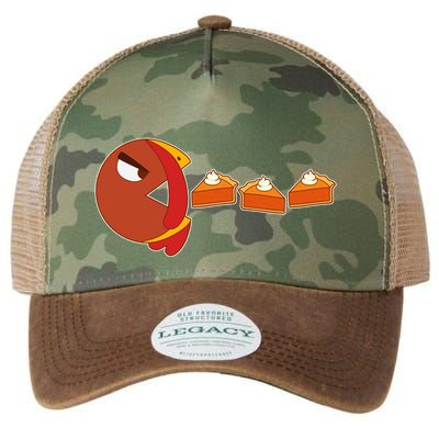 Funny Thanksgiving Pacman Turkey Legacy Tie Dye Trucker Hat