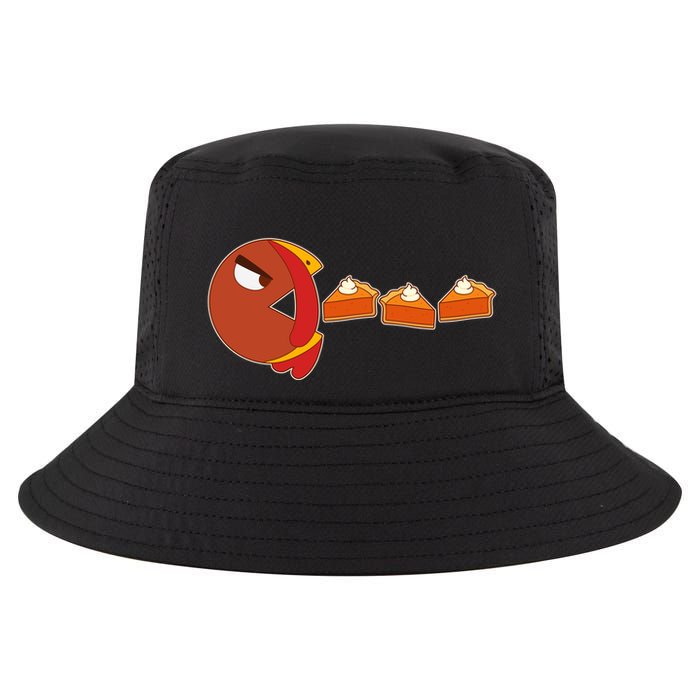 Funny Thanksgiving Pacman Turkey Cool Comfort Performance Bucket Hat