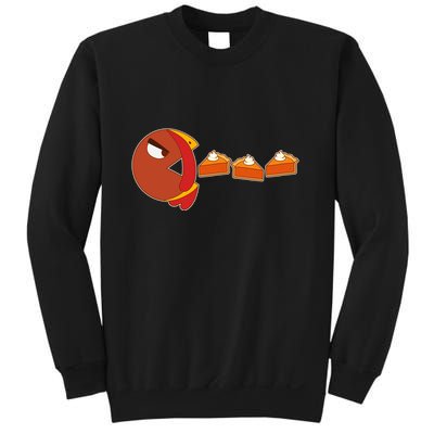 Funny Thanksgiving Pacman Turkey Sweatshirt