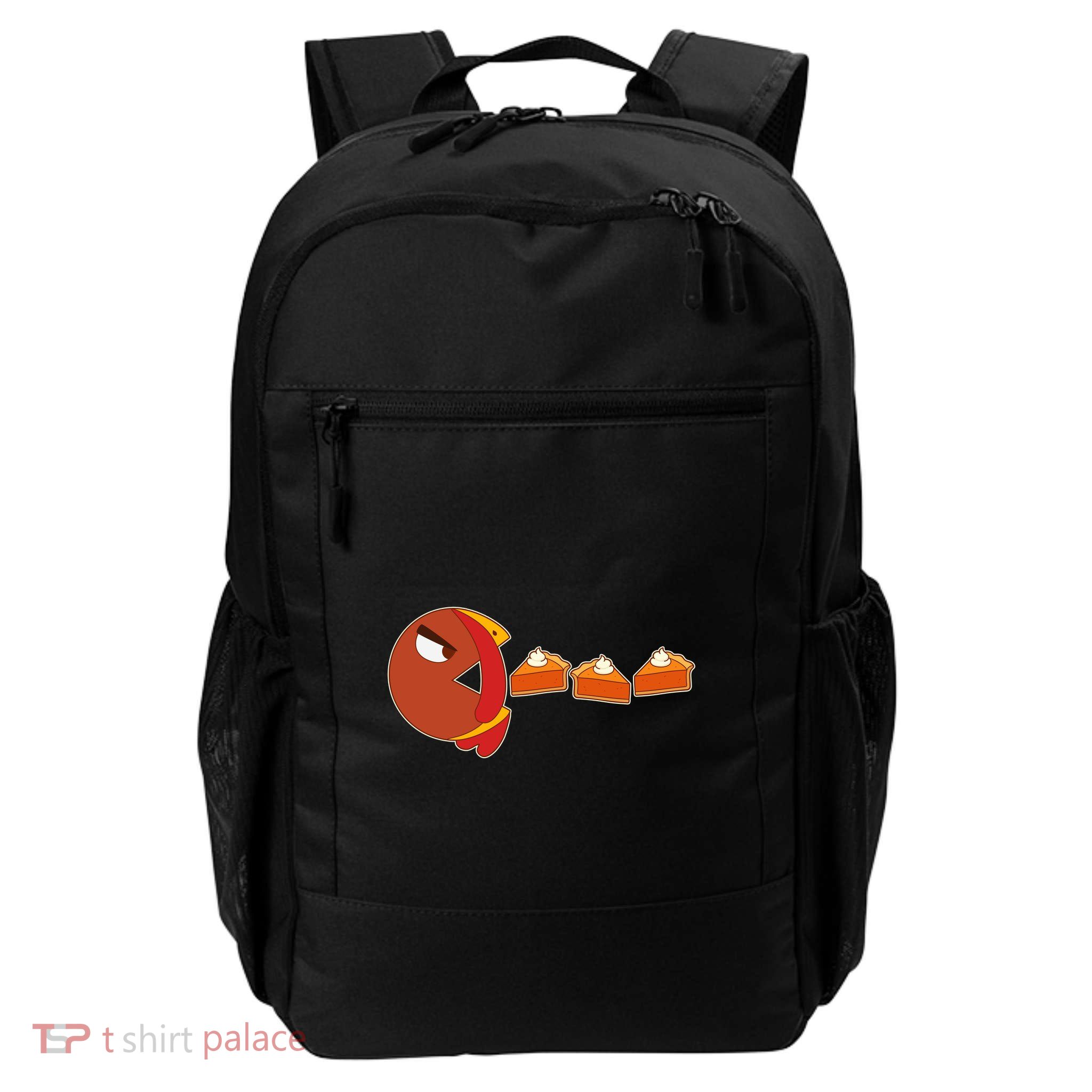 Funny Thanksgiving Pacman Turkey Daily Commute Backpack