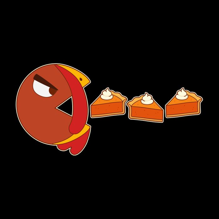Funny Thanksgiving Pacman Turkey Sustainable Bucket Hat