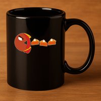 Funny Thanksgiving Pacman Turkey 11oz C Handle Ceramic Mug