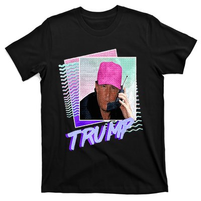 Funny Trump Pink Cap Making Phone Call Trump Lovers T-Shirt