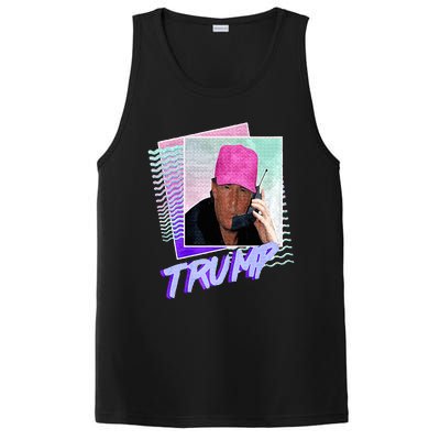 Funny Trump Pink Cap Making Phone Call Trump Lovers PosiCharge Competitor Tank