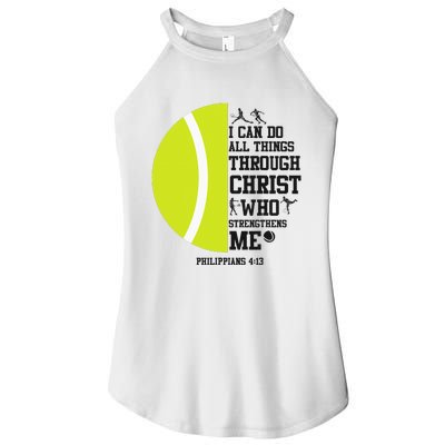 Funny Tennis Player Racket I Can Do All The Things Through Women's Perfect Tri Rocker Tank