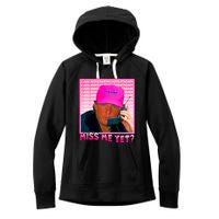 Funny Trump Pink Miss Me Yet Trump 2024 President 2024 Women's Fleece Hoodie