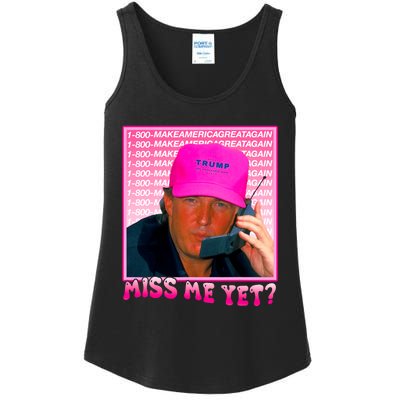 Funny Trump Pink Miss Me Yet Trump 2024 President 2024 Ladies Essential Tank