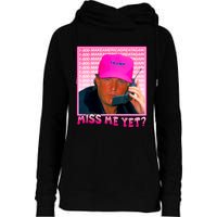 Funny Trump Pink Miss Me Yet Trump 2024 President 2024 Womens Funnel Neck Pullover Hood