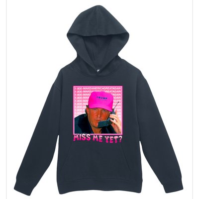 Funny Trump Pink Miss Me Yet Trump 2024 President 2024 Urban Pullover Hoodie