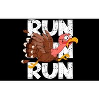 Funny Turkey Pilgrim Thanksgiving Day Running Turkey Trot Bumper Sticker