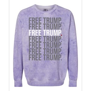 Free Trump Pro Republican Political Colorblast Crewneck Sweatshirt