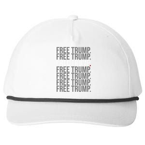 Free Trump Pro Republican Political Snapback Five-Panel Rope Hat