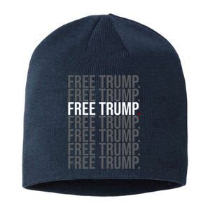 Free Trump Pro Republican Political Sustainable Beanie