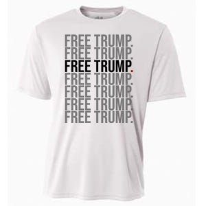 Free Trump Pro Republican Political Cooling Performance Crew T-Shirt