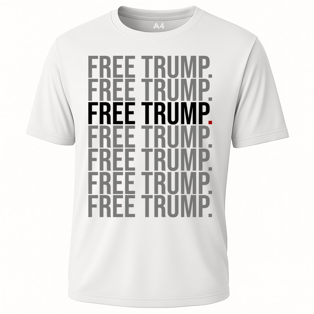 Free Trump Pro Republican Political Cooling Performance Crew T-Shirt