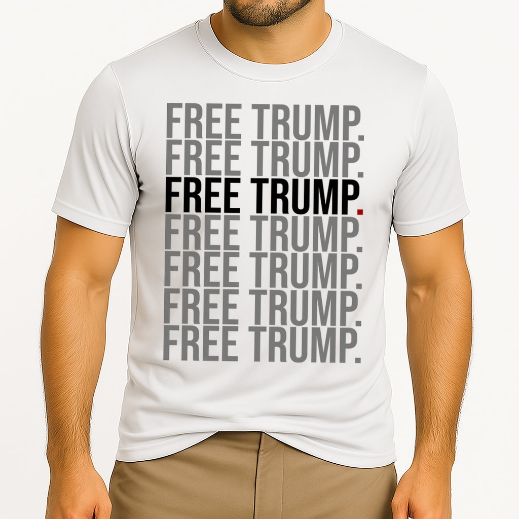 Free Trump Pro Republican Political Cooling Performance Crew T-Shirt