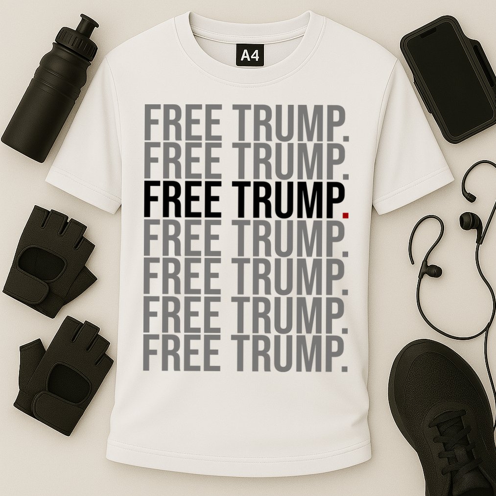 Free Trump Pro Republican Political Cooling Performance Crew T-Shirt
