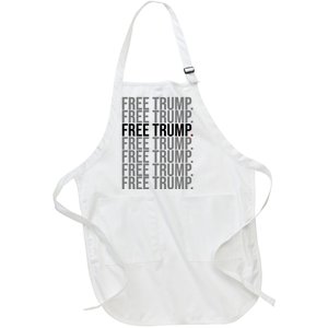 Free Trump Pro Republican Political Full-Length Apron With Pockets