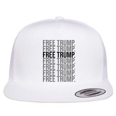 Free Trump Pro Republican Political Flat Bill Trucker Hat