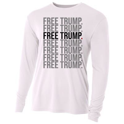 Free Trump Pro Republican Political Cooling Performance Long Sleeve Crew