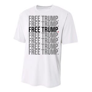 Free Trump Pro Republican Political Performance Sprint T-Shirt