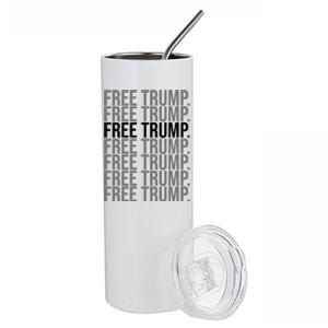 Free Trump Pro Republican Political Stainless Steel Tumbler