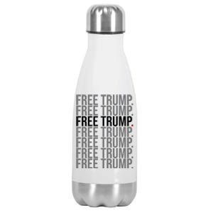 Free Trump Pro Republican Political Stainless Steel Insulated Water Bottle