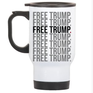 Free Trump Pro Republican Political Stainless Steel Travel Mug