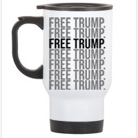 Free Trump Pro Republican Political Stainless Steel Travel Mug