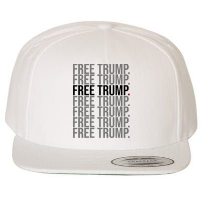 Free Trump Pro Republican Political Wool Snapback Cap