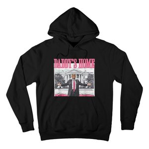 Funny Trump Pink Daddys Home Trump 2024 Hoodie