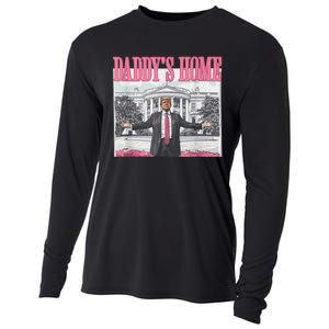 Funny Trump Pink Daddys Home Trump 2024 Cooling Performance Long Sleeve Crew