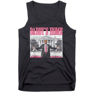 Funny Trump Pink Daddys Home Trump 2024 Tank Top