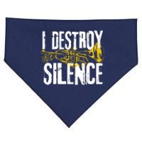 Funny Trumpet Player Marching Band Silence Destroyer Hoodie USA-Made Doggie Bandana