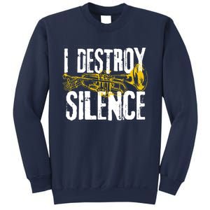 Funny Trumpet Player Marching Band Silence Destroyer Hoodie Sweatshirt