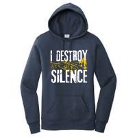 Funny Trumpet Player Marching Band Silence Destroyer Hoodie Women's Pullover Hoodie