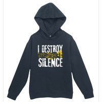 Funny Trumpet Player Marching Band Silence Destroyer Hoodie Urban Pullover Hoodie