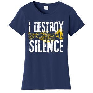 Funny Trumpet Player Marching Band Silence Destroyer Hoodie Women's T-Shirt