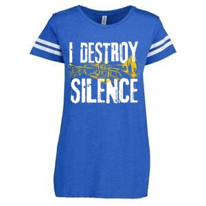 Funny Trumpet Player Marching Band Silence Destroyer Hoodie Enza Ladies Jersey Football T-Shirt