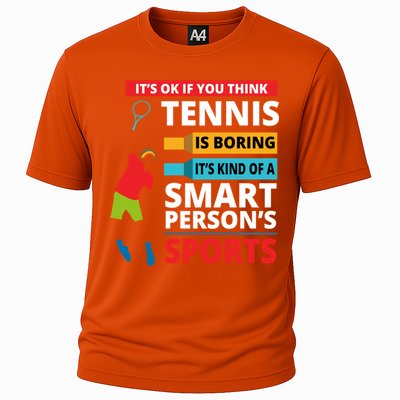 Funny Tennis Player Saying Smart Person Gift Gift Cooling Performance Crew T-Shirt