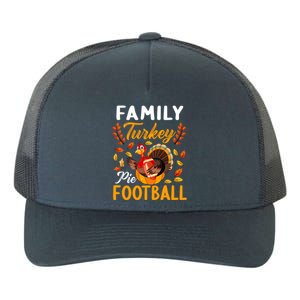 Family Thanksgiving Pie Football Cartoon Turkey Autumn Cool Gift Yupoong Adult 5-Panel Trucker Hat