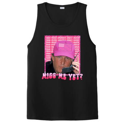 Funny Trump Pink Miss Me Yet Trump 2024 President 2024 PosiCharge Competitor Tank