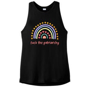 Fuck The Patriarchy Smash The Partriarchy Ladies PosiCharge Tri-Blend Wicking Tank