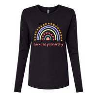 Fuck The Patriarchy Smash The Partriarchy Womens Cotton Relaxed Long Sleeve T-Shirt